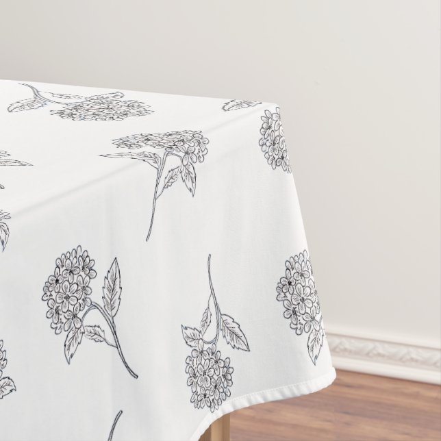 Toalha De Mesa Timeless Botanical Bloom Soft Grey (Posição Original)