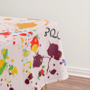 Toalha De Mesa Tinta Divertida Colorida Tableloth de Amor Colorid