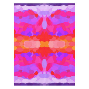 Toalha De Mesa Tintas de mesa, cor-de-rosa e laranja