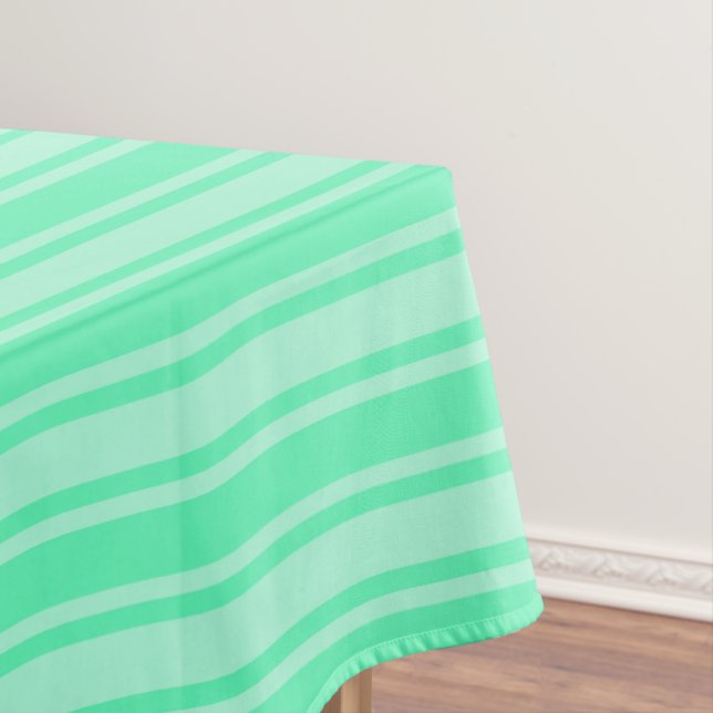 Toalha De Mesa Tiras de doces verdes para casas (Posição Original)