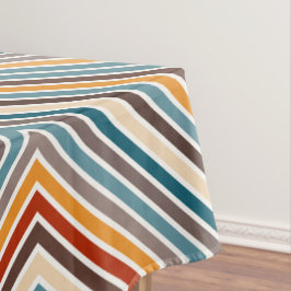 Toalha De Mesa Tiras de multicores diagonais