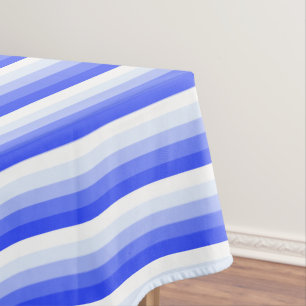 Toalha De Mesa Tiras de sombra azuis reais