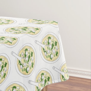 Toalha De Mesa Tofu Miso Soup Restaurante Japonês Comida Japão