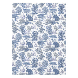 Toalha De Mesa Toile Clássica Rustic Blue Country