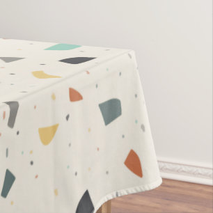 Toalha De Mesa Tones terrestres do Azulejo Terrazzo Confetti Mode