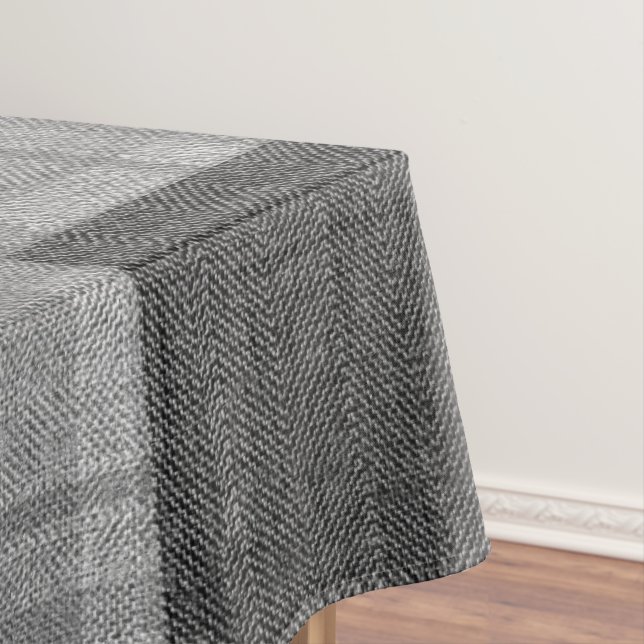Toalha De Mesa Tons de Cinza de 4 cantos (Posição Original)