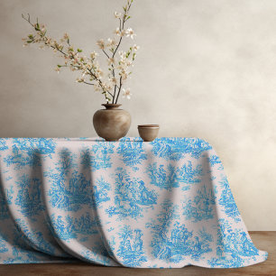 Toalha De Mesa Tornozelo azul-floral