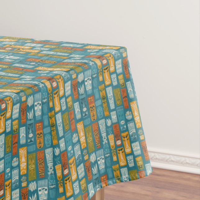 Toalha De Mesa Totens Tiki Retro (Posição Original)