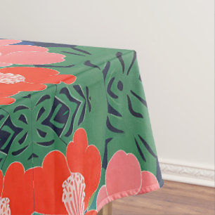 Toalha De Mesa Trabalho de arte de Expressão Moderna do Jardim Tr