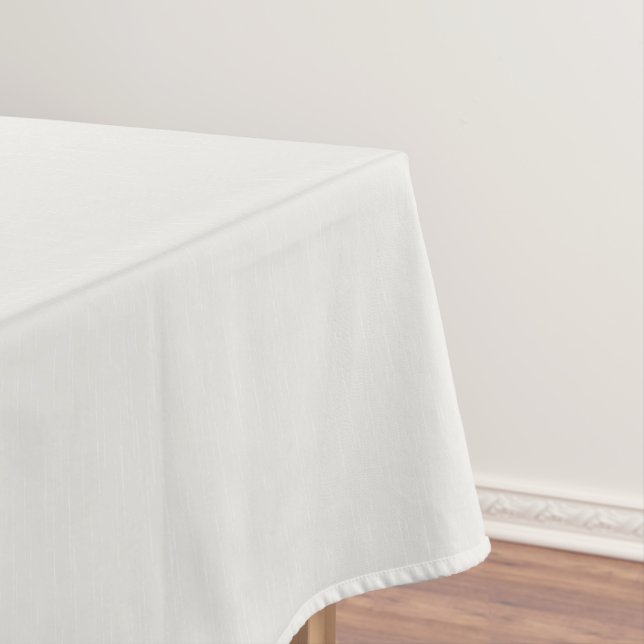 Toalha De Mesa Traços brancos sobre branco leitoso. (Posição Original)