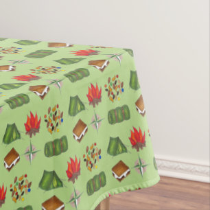 Toalha De Mesa Trailmix de tendas de camp de verão