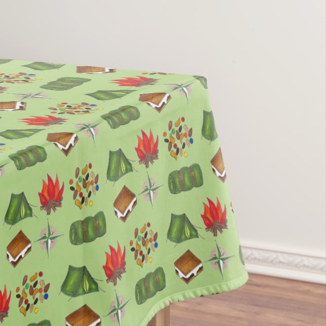 Toalha De Mesa Trailmix de tendas de camp de verão (Posição Original)