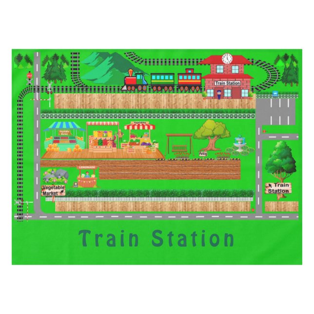 Toalha De Mesa Train Station (Frente (Horizontal))