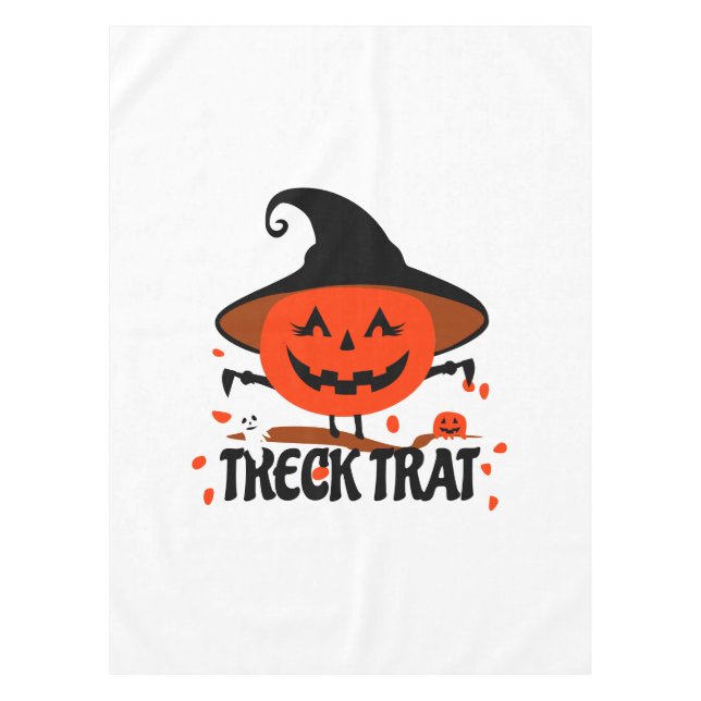 Toalha De Mesa Treck Trat Pumpkin sorrindo (Frente)