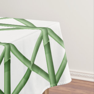Toalha De Mesa Trellis de Bambu Verde Elegante Entretenimento Pré
