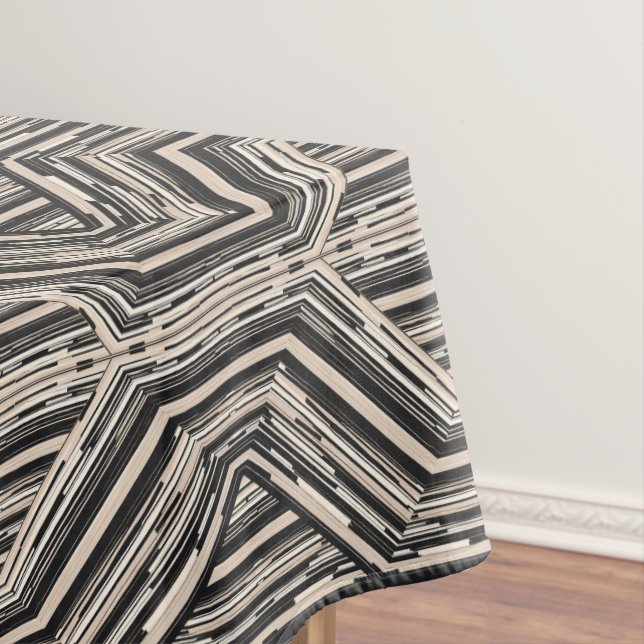 Toalha De Mesa Trellis Modern Stripe Squares e Diamantes (Posição Original)