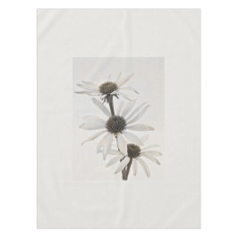Toalha De Mesa Três Flores Brancas de Cone