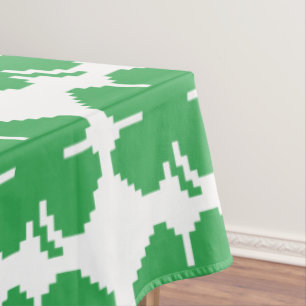 Toalha De Mesa Trevo afortunado de quatro folhas do pixel de 8