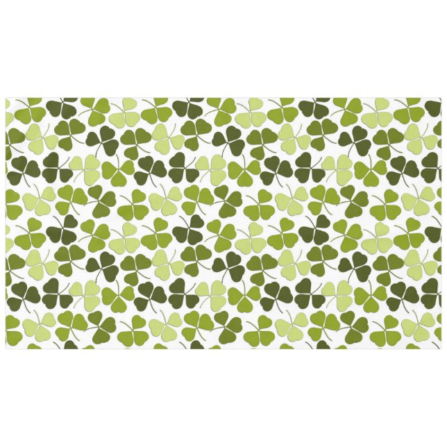 Toalha De Mesa Trevo Verde em uma Variedade de Tons (Frente (Horizontal))