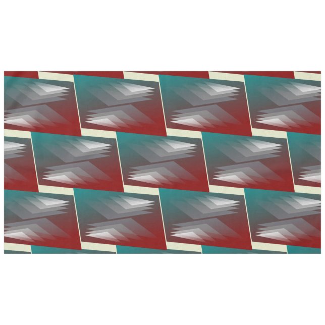 Toalha De Mesa Triângulos de cinza na lágrima (Frente (Horizontal))