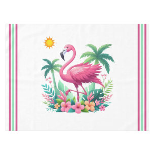 Toalha De Mesa Tropical/Flórida rosa flamingo