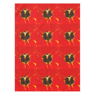 Toalha De Mesa tulipa amarela vermelha