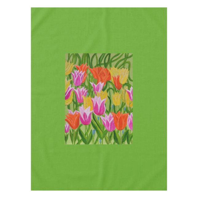Toalha De Mesa Tulipas (Frente)