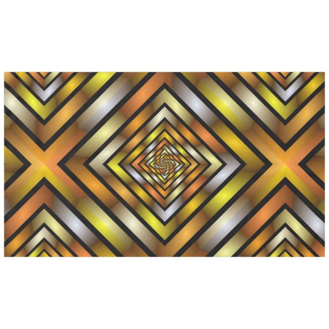 Toalha De Mesa Túnel Luminoso - Gráfico Fratural Trippy (Frente (Horizontal))