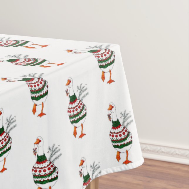 Toalha De Mesa Turquia de Natal em um suéter (Posição Original)