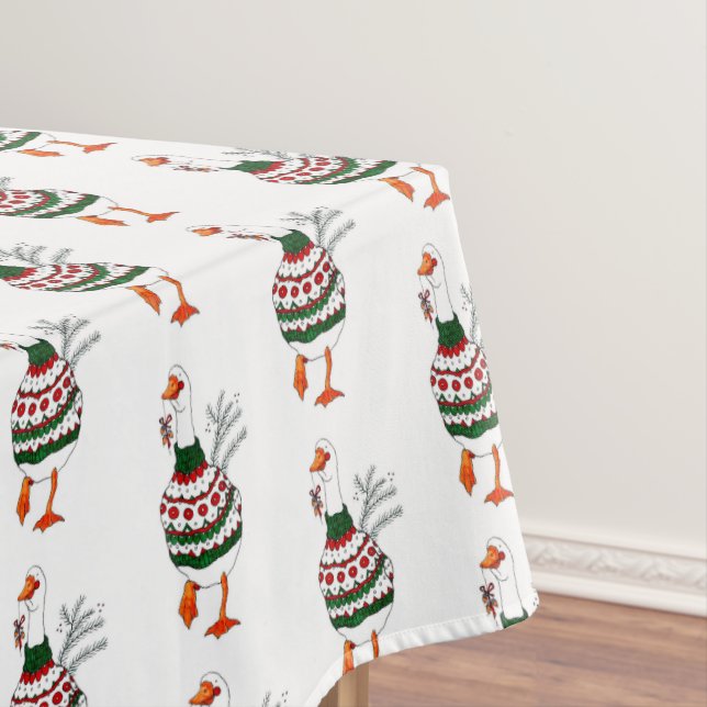 Toalha De Mesa Turquia de Natal em um suéter (Posição Original)