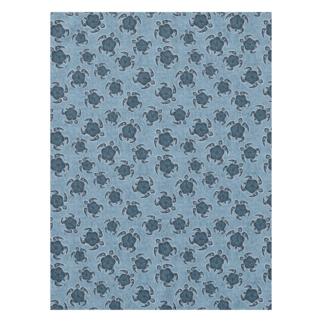 Toalha De Mesa Uhane Honu Hibiscus Batik Hawaiian Turtle (Frente)