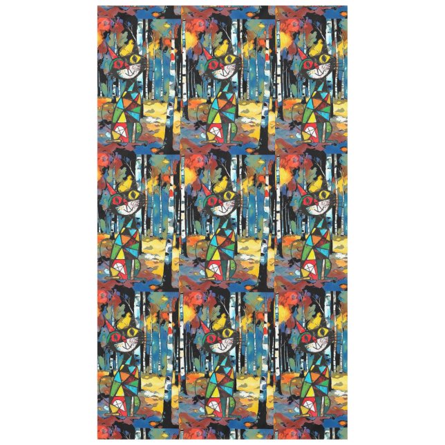 Toalha De Mesa Um Dia Abstrato (Frente)