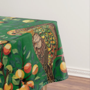 Toalha De Mesa Um Partucho Em Um Estilo De Estêncil De Recorte De