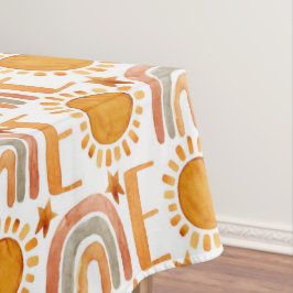 Toalha De Mesa Um primeiro aniversario de Watercolor Sunshine e R