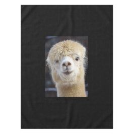 Toalha De Mesa Um rosto fofo de uma alpaca