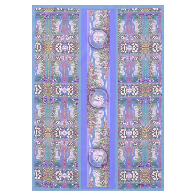 Toalha De Mesa Um Tablecloth do Paraíso Púrpura (Frente)