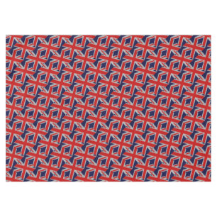 Toalha De Mesa Union Jack em cores do estilo da fibra do carbono