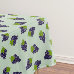 Toalha De Mesa Uvas em Verde Louro Claro