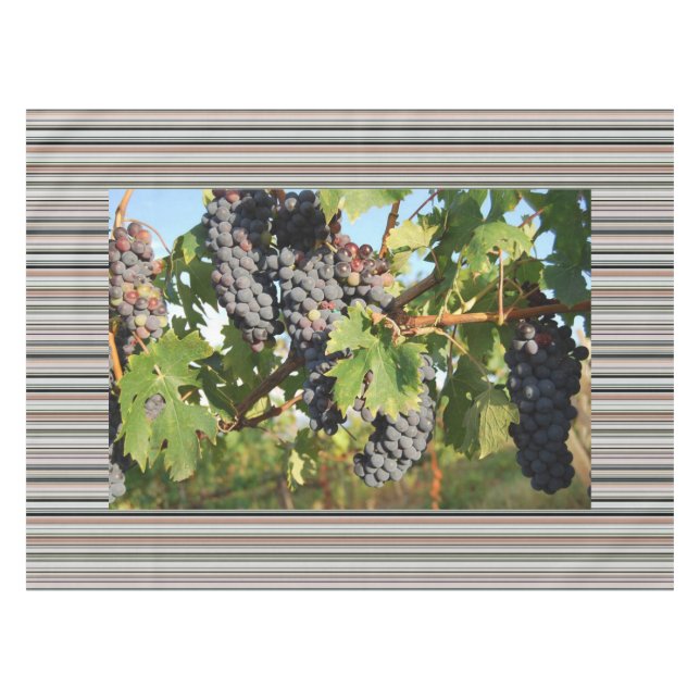 Toalha De Mesa Uvas Viníferas Na Videira (Frente (Horizontal))