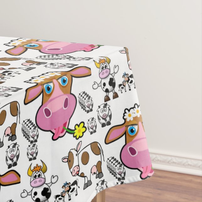 Toalha De Mesa Vacas de Tablecloth (Posição Original)