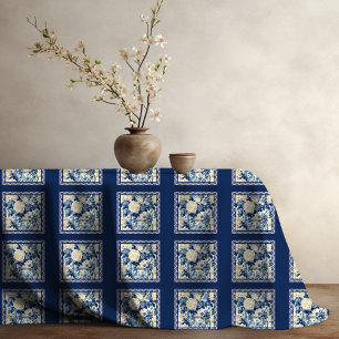 Toalha De Mesa Vaso floral Chic Monograma de galinha