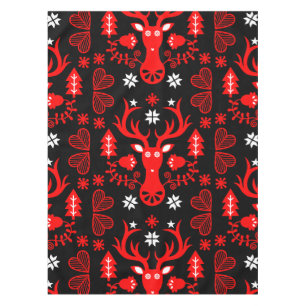 Toalha De Mesa Vedante de Natal Vermelho escandinavo