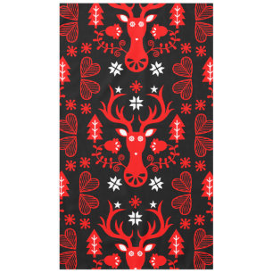 Toalha De Mesa Vedante de Natal Vermelho escandinavo