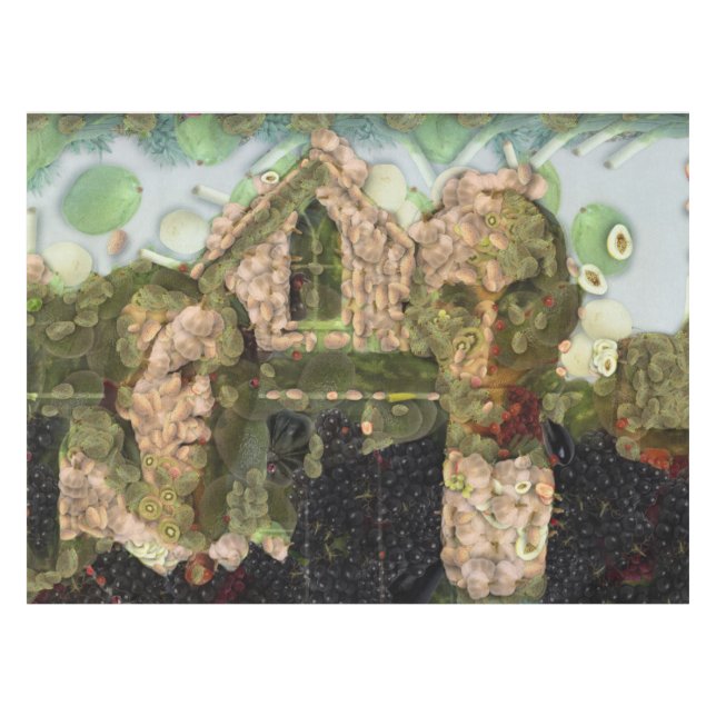 Toalha De Mesa Vegan Gothic Fine Art Spoof (Frente (Horizontal))