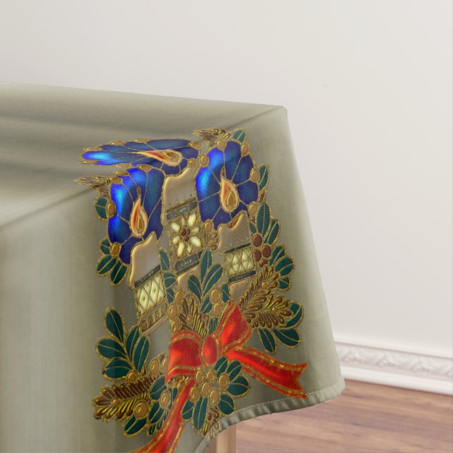 Toalha De Mesa Velas de Natal (Posição Original)