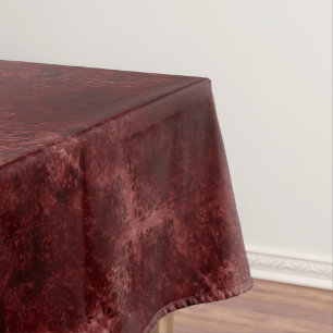 Toalha De Mesa Velvety Henna Damask Grunge vermelhos