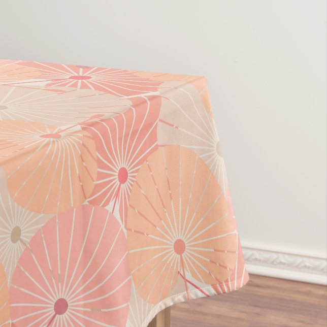 Toalha De Mesa Ventiladores chineses sobrepostos (Posição Original)