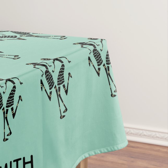 Toalha De Mesa Verde giro, dançarinos do Festival de Silhueta Pre (Posição Original)