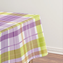 Toalha De Mesa Verde-púrpura-Xadrez-doce Pastel