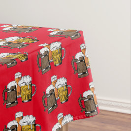 Toalha De Mesa Vermelha | Novelty Three Cheers | Cervejas